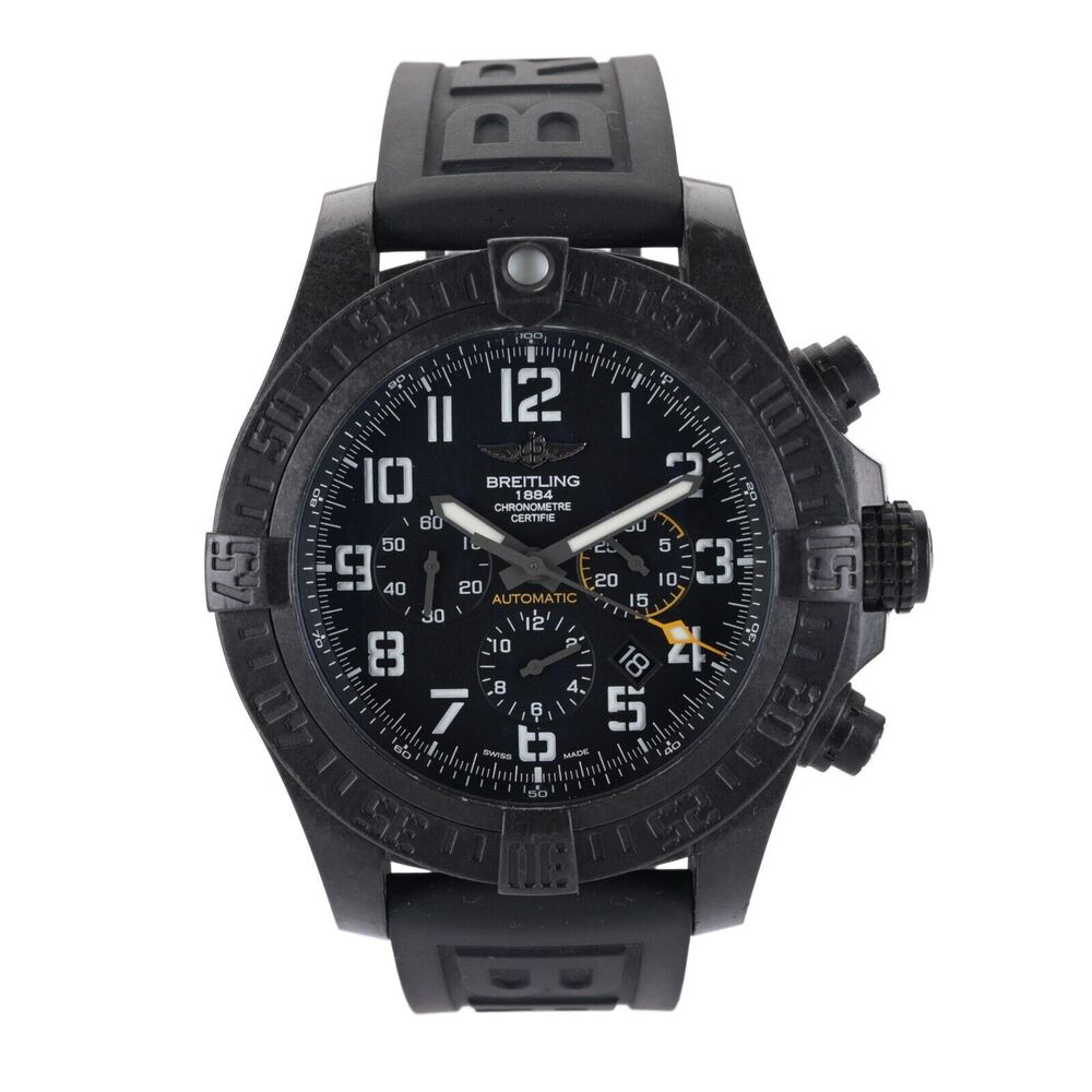 Breitling Avenger Hurricane XB0170 Black 50mm Chrono Auto Men's Watch With Box